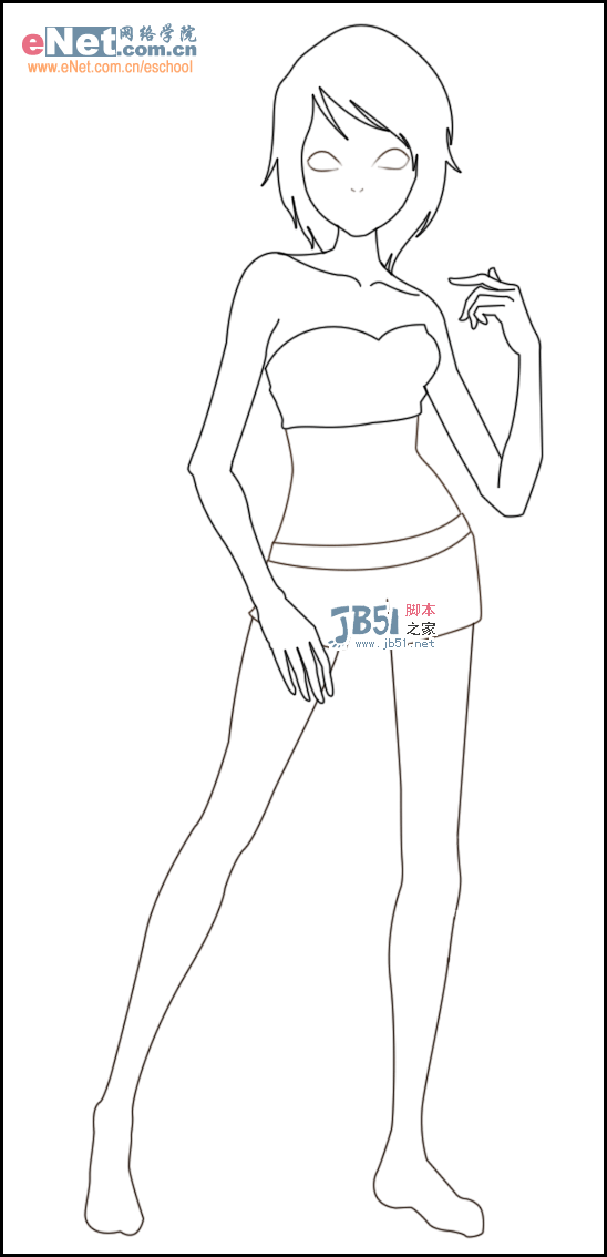 Photoshop打造QQ秀2.0版漂亮女孩