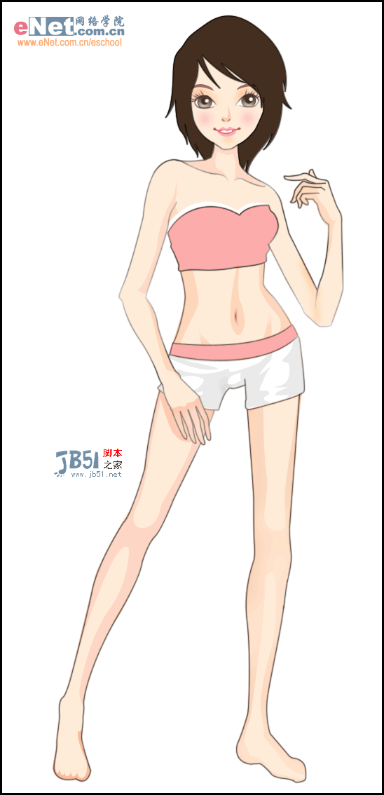 Photoshop打造QQ秀2.0版漂亮女孩