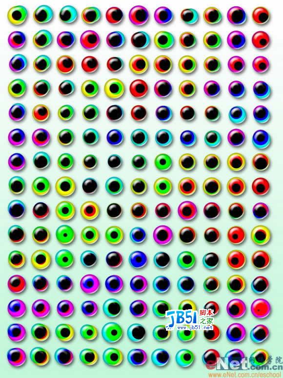 Photoshop打造不规则玻璃珠效果