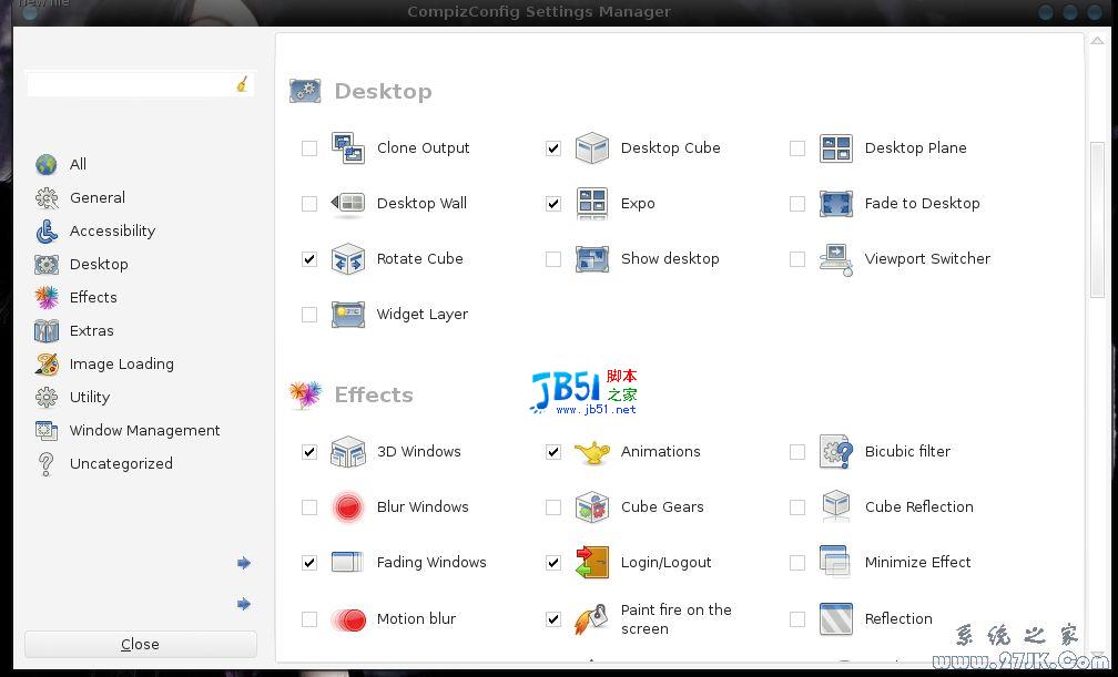 在Ubuntu系统中定制 Compiz Fusion 特效