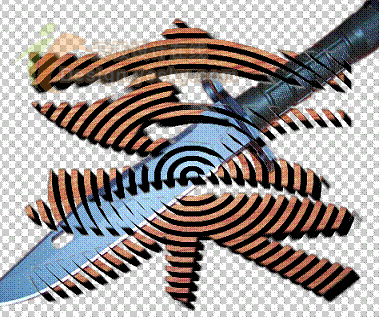 Photoshop教程用定义图案巧绘指纹字特效(2)