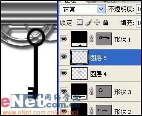 Photoshop图层样式高级运用之制作金钥匙(4)
