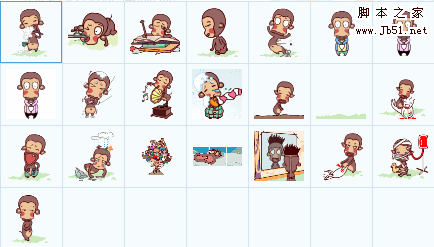 皮筋猴QQ表情包 绿色免费版 动态