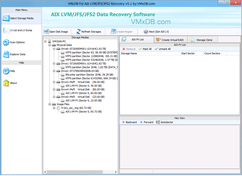 AIX数据恢复软件VMxDB For AIX Recovery 5.2
