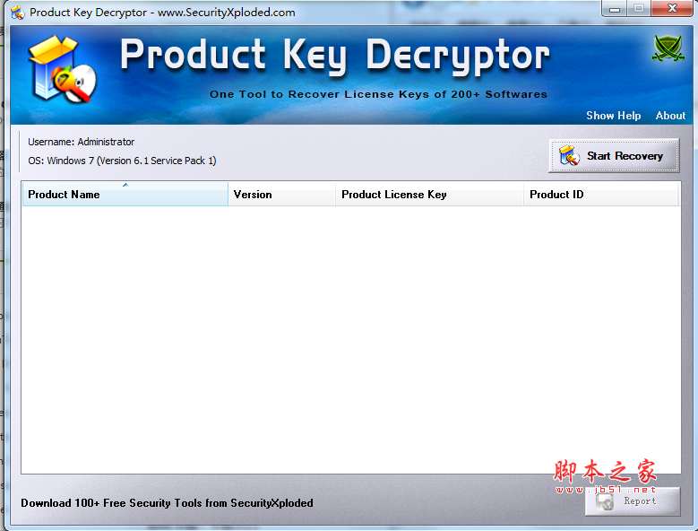 产品密钥解密(Product Key Decryptor) v7.0 英文绿色版