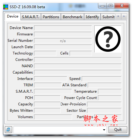 SSD-Z固态硬盘检测工具 v16.09.09 绿色中文免费版