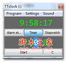 TTclock数字桌面时钟计时器 v1.41 免费绿色版