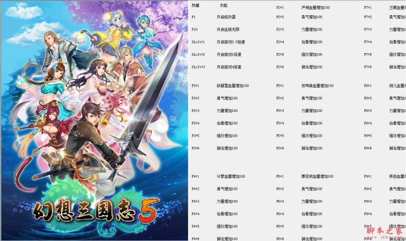 幻想三国志5五十四项修改器 免费绿色版