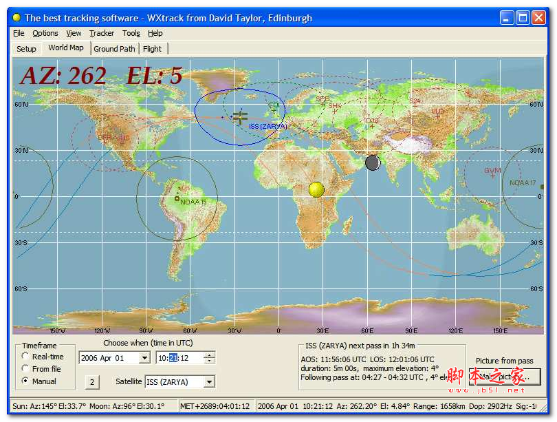 WXtrack(预测气象卫星轨迹) v3.8.32 免费绿色版