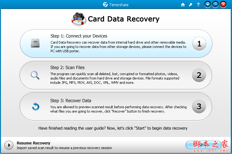 Tenorshare Card Data Recovery(免费的数据恢复软件) v4.3.0 免费安装版