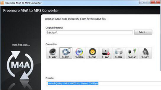 Freemore M4A to MP3 Converter转换工具 V10.8.1 免费安装版