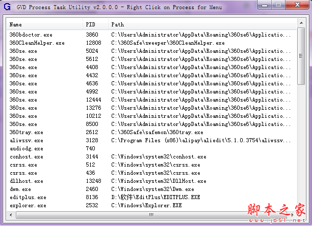 GVD Process Task Utility(项目进程管理工具) v2.0.0 免费绿色版