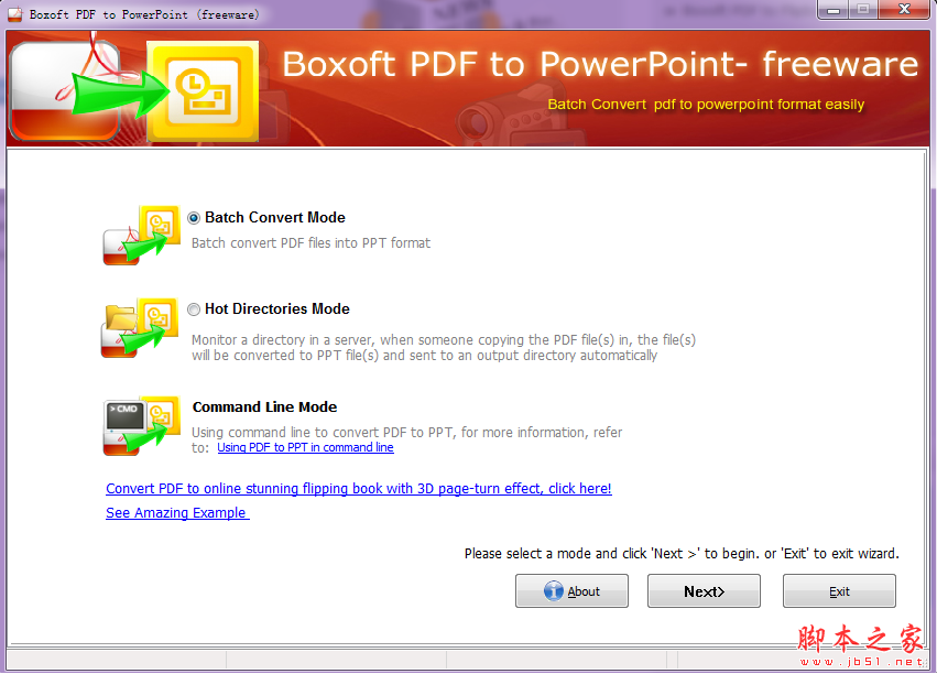 Boxoft PDF to PowerPoint(转换工具) v1.41 免费安装版