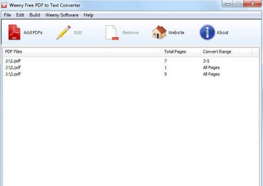 Weeny Free PDF to Text Converter(PDF转TXT工具) V1.1 免费安装版