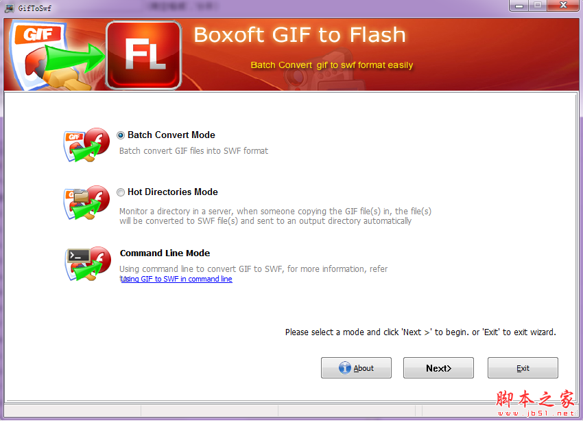 Boxoft GIF To Flash(gif转swf格式转换器) V1.2.1 英文安装版