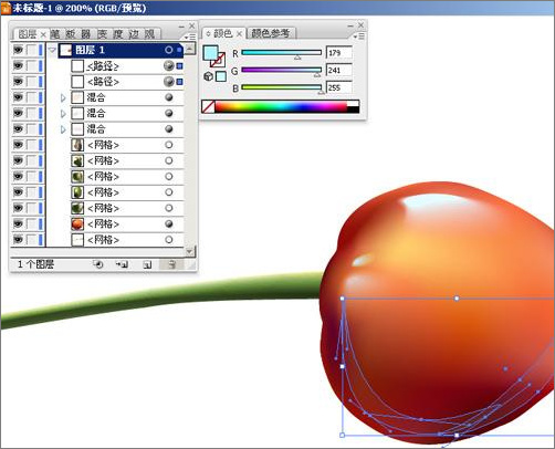 Illustrator实例教程：酸甜可口的樱桃
