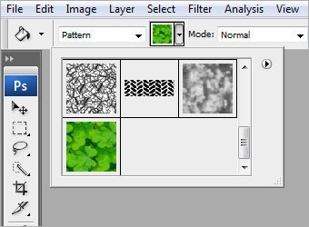 Photoshop填充图案给人物添加保护绿制作教程