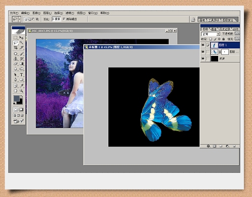 Photoshop处理艺术照片风流个性蝴蝶美女_脚本之家jb51.net整理