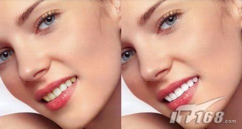 Photoshop CS3为美女刷出亮白牙齿教程”