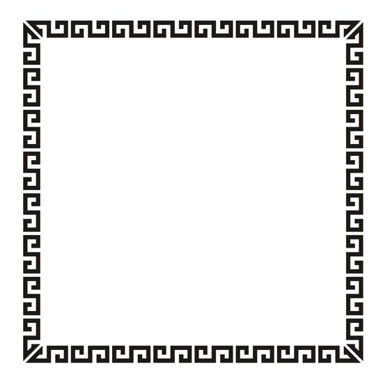 photoshop模拟中华传统风格金属边框教程