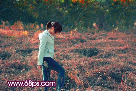 Photoshop调出乏色照片的梦幻效果教程