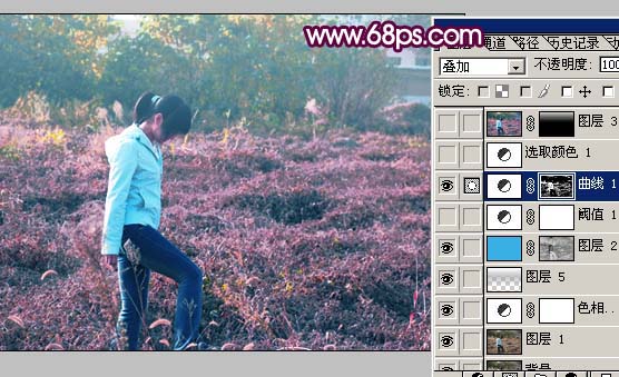 Photoshop调出乏色照片的梦幻效果教程