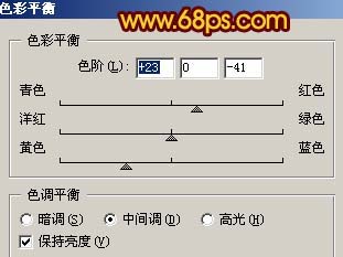Photoshop 红色的光影望背影特效