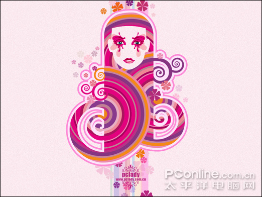 Photoshop CS4绘制时尚女性主题视觉