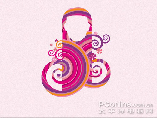 Photoshop CS4绘制时尚女性主题视觉