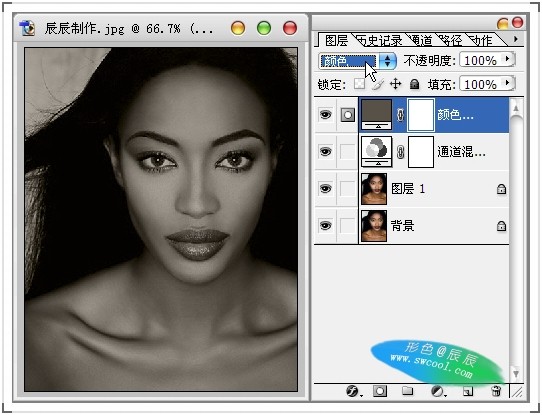 Photoshop制作黄金首饰模特广告色调