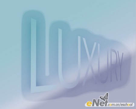 Photoshop 立体透视花纹字