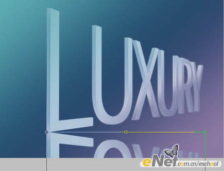 Photoshop 立体透视花纹字