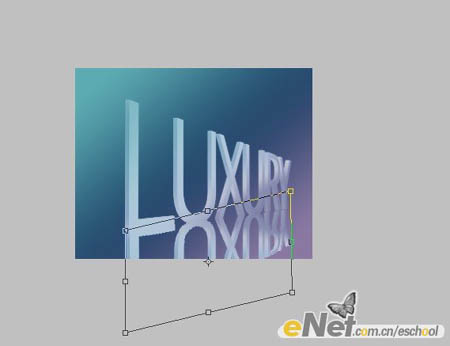 Photoshop 立体透视花纹字