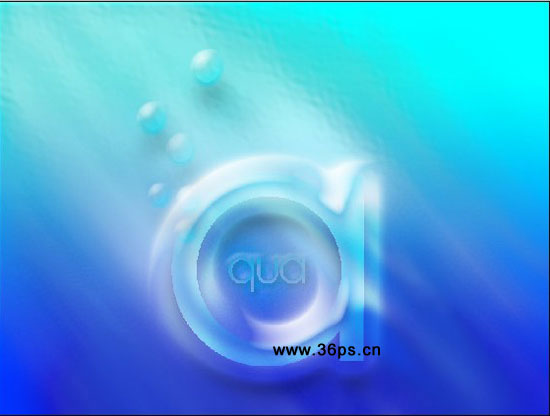 Photoshop 深海里的海洋文字