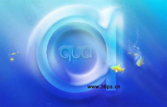 Photoshop 深海里的海洋文字