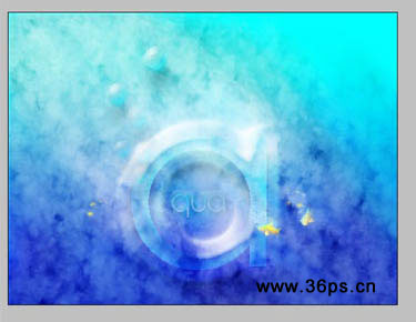 Photoshop 深海里的海洋文字