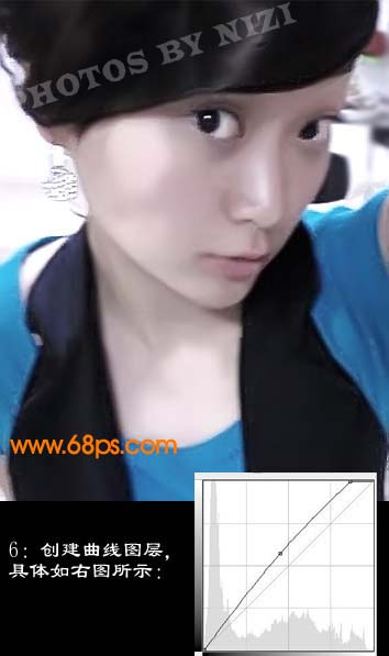 Photoshop 美女加上另类个性妆饰