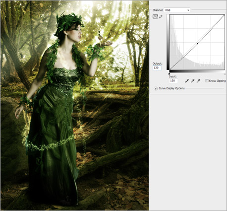 photoshop 合成超梦幻的森林天使