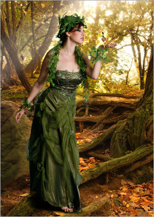 photoshop 合成超梦幻的森林天使