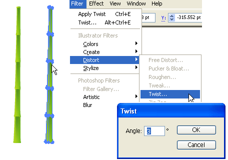 Illustrator教程:制作大片竹林-脚本之家