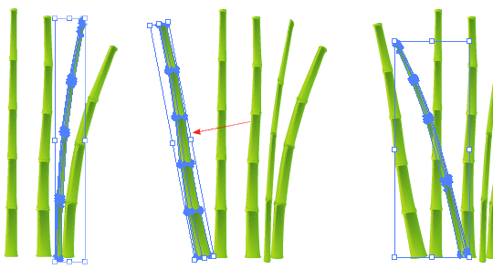 Illustrator教程:制作大片竹林-脚本之家
