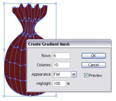 Illustrator 英文教程 渐层网格工具