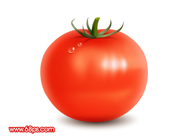 Photoshop 鲜红的番茄