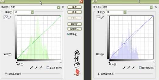 photoshop 选区及曲线修复局部曝光的照片