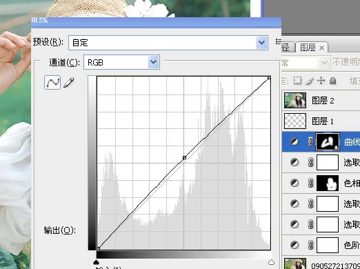 Photoshop 调出人物照片淡淡的青黄色