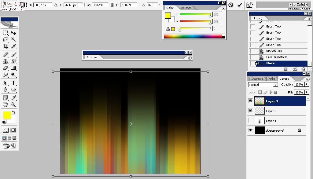 Photoshop 设计漂亮的极简派艺术壁纸