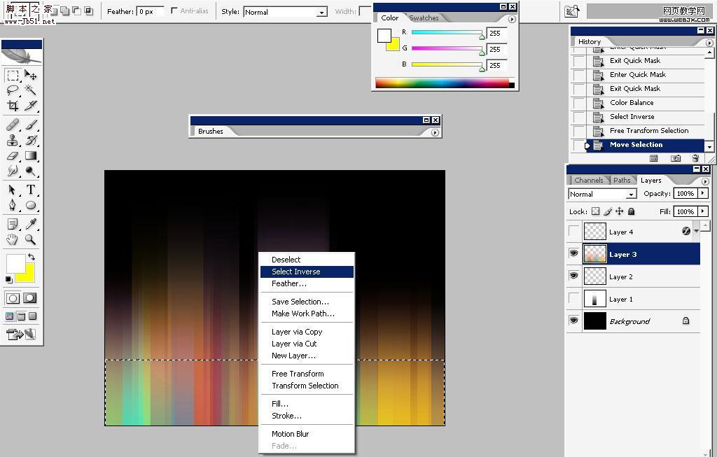 Photoshop 设计漂亮的极简派艺术壁纸