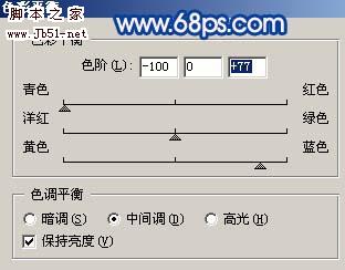 phtoshop 偏灰照片的清爽糖水绿色调