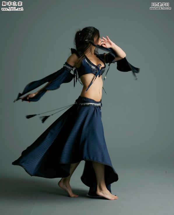 Photoshop 材质合成令人赞美的光环舞者