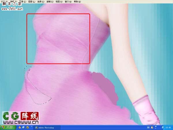 photoshop 鼠绘漂亮的紫色婚纱美女